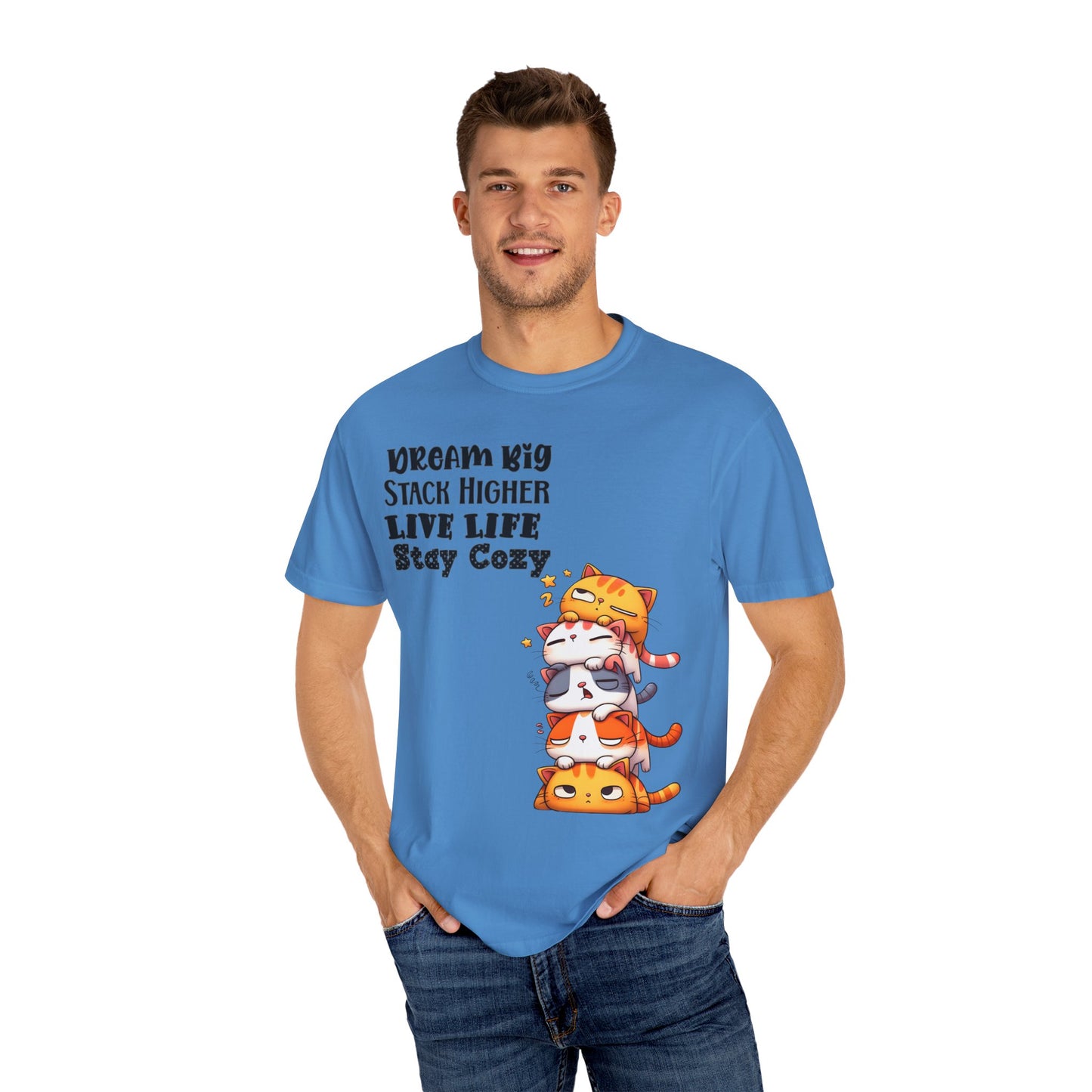 Dream Big Stack Higher Unisex Garment-Dyed T-shirt, Comfort Colors® · 1717