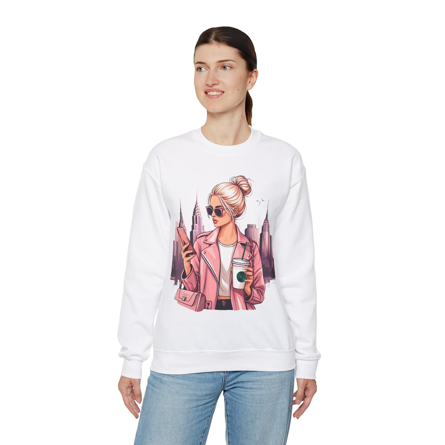 City Girl Unisex Heavy Blend™ Crewneck Sweatshirt, Gildan · 18000
