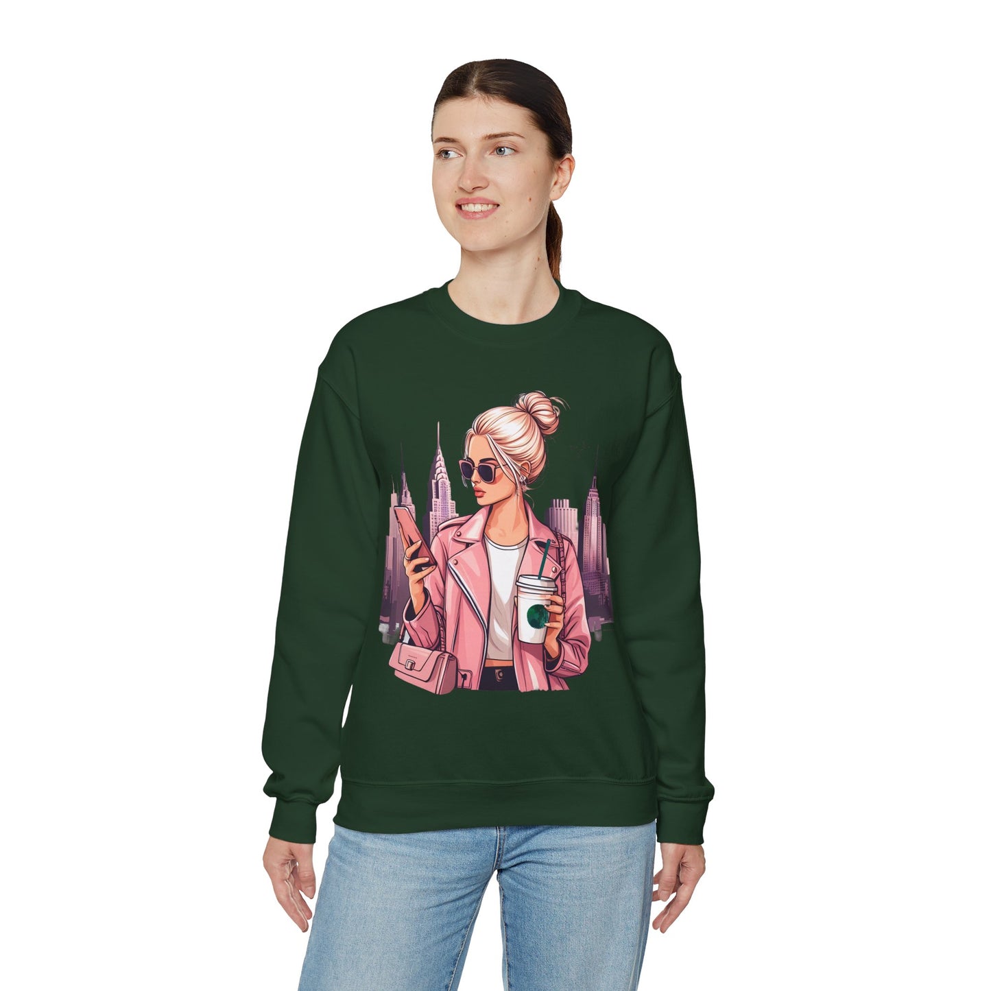 City Girl Unisex Heavy Blend™ Crewneck Sweatshirt, Gildan · 18000